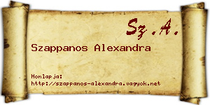 Szappanos Alexandra névjegykártya